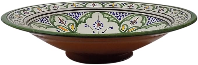 Ceramic Plates Moroccan Handmade Serving Wall Hanging Exquisite Colors Decorative 14 inches Diameter