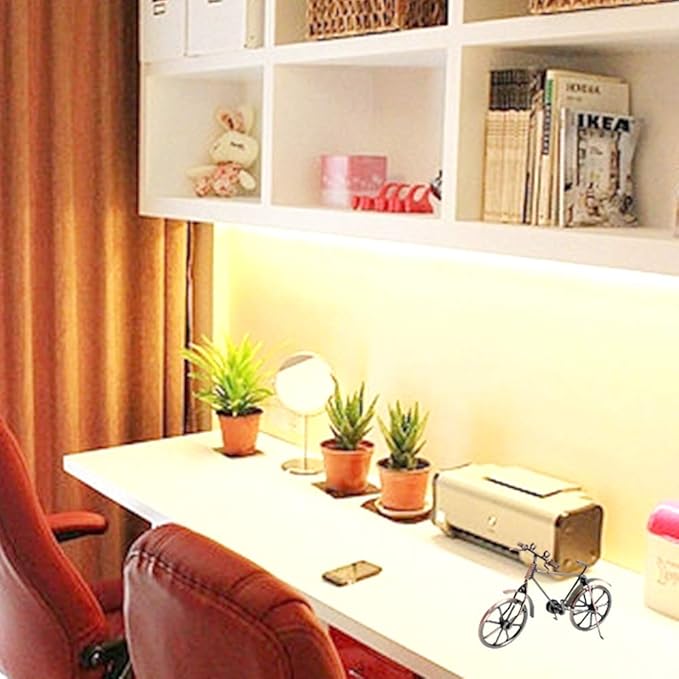 Bicycle Decor Unique Metal Bicycle Home Office Bike Decoration Art Ornaments Figurines Bike Red Copper Bike Decor Iron Decorative Bicycle Classic Bike Sculpture for Children Toys Gifts