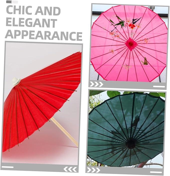 Cabilock Oil Paper Umbrella Frame Hand-Made Umbrella Bracket Stage Stands Chic Decorative
