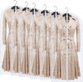 Clear Garment Bags for Hanging Clothes Travel (24'' x 54'' Set of 6) Clothes Storage Bags Closet Cover for Open Closet with Zipper for Suit, Sweaters Travel Laundry Wardrobe Closet Garment Dust Cover