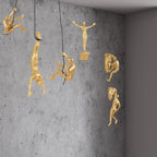 Set of 6 Climbing Men Wall Art Decor Sculpture,Nordic Modern Simplicity Decorative Wall Art, Climbing Man Sculptures,Home & Office Climber Gifts