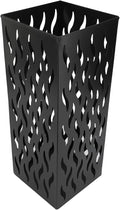 Metal Umbrella Holder, Square Umbrella Stand Rack for Entryway, 6.3" x 6.3" x 16.5" (Black)