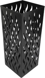 Metal Umbrella Holder, Square Umbrella Stand Rack for Entryway, 6.3" x 6.3" x 16.5" (Black)