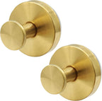 Zorfeter 2 PCS Suction Cup Wreath Hanger, Waterproof Suction Cup Hooks Hanging 15 Lbs Wreath Holder, Strong Hold Suction Hooks for Front Door/Windows/Glass(Gold)