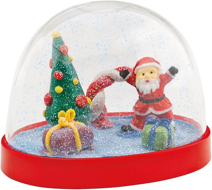 Creativity for Kids Make Your Own Holiday Snow Globes Kit | Sculpt, Decorate & Shake 3 Festive Winter Scenes | DIY Christmas Crafts for Kids to Build Creativity & Fine Motor Skills (Ages 6+)