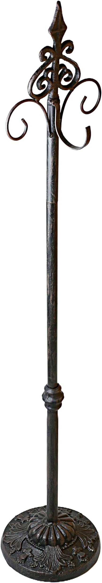 Display Stand for Wreath Handbag Purse Standing Metal Wreath Hanger Holder on Floor (Bronze)