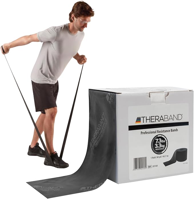 THERABAND Resistance Band, Special Heavy, 50-Yard Roll, Elastic Band for Exercise