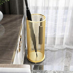 Entryway Umbrella Stand Hotel Modern Umbrella Holder Metal Paint After The Door Iron Umbrella Stand Umbrella Barrel Storage Rack Umbrella Holder Office (Color : A-Gold)