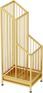 Indoor Large-capacity Umbrella Stand，Metal Umbrella Stand Hotel Commercial，Metal Standing Umbrella Holder，Metal Umbrella Holder，Large-capacity Entrance Umbrella Storage Rack For Hotel Offices(Gold,25*
