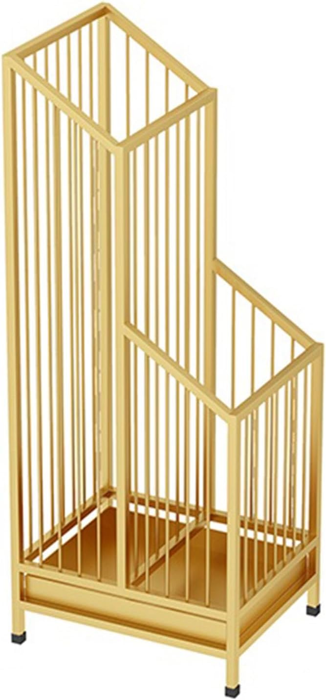 Indoor Large-capacity Umbrella Stand，Metal Umbrella Stand Hotel Commercial，Metal Standing Umbrella Holder，Metal Umbrella Holder，Large-capacity Entrance Umbrella Storage Rack For Hotel Offices(Gold,25*