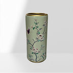 Ceramic Umbrella Stand Umbrella Holder For Entryway,Floor Standing Vase Storage Bucket(D)