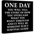 Inspirational Quotes Wall Art Decor, Black Office Decor for Men, Motivational Success Canvas Painting Positive Affirmations Posters Artwork for Home Office (8 X 8 Inches, Framed)