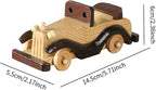 MagiDeal Vintage Car Model Miniature Automobile Antique Design Collectible Vehicle Figurine Wooden Ornament for Lovers Adults Him Son, Style C