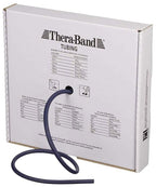 THERABAND Latex Resistance Tubing, Blue, Extra Heavy, Level 4, 25 ft Roll, Professional Grade for Upper and Lower Body Workouts, Cut-to-Length, Color-Coded Resistance Levels