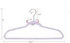 Quality Hangers 160 Pack Non-Velvet Plastic Hangers for Clothes - Heavy Duty Coat Hanger Set - Space-Saving Closet with Chrome Swivel Hook, Functional Non-Flocked Hangers - Cream White