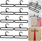 10Pcs Scarf Hanger Organizer Versatile Plastic Belt and Tie Storage Rack for Closet Stylish Scarf Holder for Scarves Ties and Belts Home and Retail Use