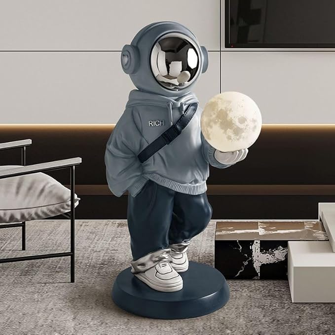 Astronaut Statue, Astronaut Sculpture, Home Decor Sculpture, Cool electroplated mask Decoration, Large Astronaut Ornament