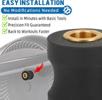 Replacement Roller Wheels for Eclipse 1100HR/A Elliptical - Enhanced PU and Bronze Bushing Design - Quiet and Long-Lasting Exercise Machine Parts (Pair)