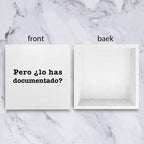 mmiishe Spanish But Did You Document It Wooden Box Sign The Office Gifts Boss Day Gifts for Him Funny Office Boss Gifts for Women Coworkers Decorations for Home Office Desk 5 x 5 Inches
