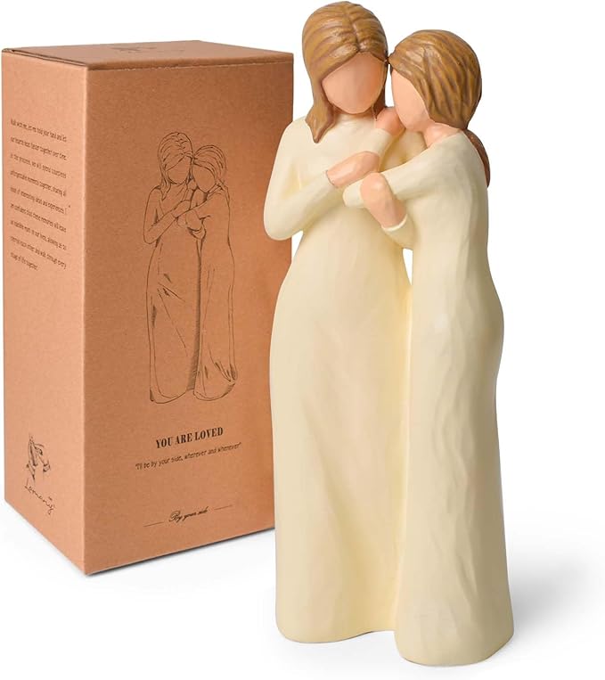 Sister Gifts for Women, Best Friend Sisters Birthday Gift, Unique Resin Sister Figurines Gifts for Sisters from Sister, Mother and Daughter or Friendships