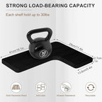 Floating Corner Shelves Set of 3, Solid Wood Picture Wall Shelf, Floating Shelves for Storage for Bedroom Kitchen Bathroom Living Room (Black)