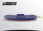 FEZIBO Standing Desk Mat with Anti Fatigue Bar, Wooden Wobble Balance Board with Ergonomic Design Comfort Floor Mat