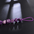 Handmade Natural Amethyst Crystal Window Car Hanging Ornaments 7 Chakra Home Decoration Feng Shui Ornament Yoga Meditation Car Decoration Tumbled Palm Stones