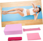 Mikikit Yoga Gear Yoga Block Latex Pull Towel Stretch Band Resistance Ring Mat and Blocks Kit