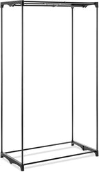 Whitmor Portable Clothes Closet - Freestanding Garment Organizer with Cover - 36 Inches Wide - Grey