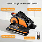 NEWBULIG Under Desk Elliptical Machine, Ellipse Leg Exerciser As Seen On TV with Remote Control, 12 Adjustable Speeds, Forward & Reverse, Mini Ellipse Leg Trainer for Home & Office