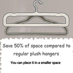 Pants Hangers Non Slip - 20 Pack Velvet Hangers for Closet - Thin Space Saving Clothes Hanger - Strong, Durable, Perchas Terciopelo with 360° Rotatable Hook for Jean, Tank Top, Bra, Shorts (Beige)