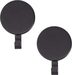 Haute Decor Attract Magnetic Wreath Hanger (Black Matte, Set of 2 Magnets) - for 2 Metal Doors/Surfaces or 1 Single-Pane Glass Door/Window - Holds up to 10lbs.