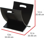 Oceanstar M1170 Contemporary Wooden Magazine Rack, Espresso
