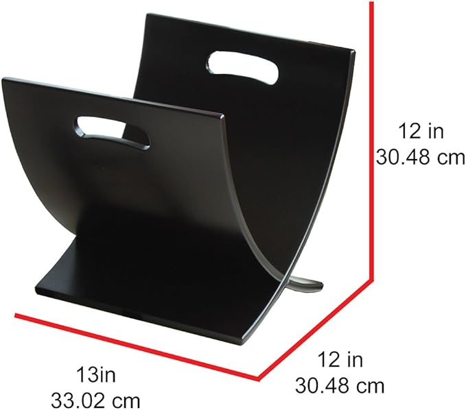 Oceanstar M1170 Contemporary Wooden Magazine Rack, Espresso