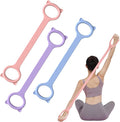 Figure 8 Resistance Bands, 8-Shaped Exercise Band for Women Arms Shoulder Back Legs Stretching Pilates Yoga