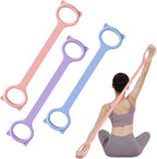 Figure 8 Resistance Bands, 8-Shaped Exercise Band for Women Arms Shoulder Back Legs Stretching Pilates Yoga