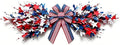 4th of July Patriotic Swag Red White and Blue Memorial Day Front Door Floral Twigs Swag with Forsythia Flowers Stars Independence Day 250th Anniversary Veterans Day Decor for Arch Wall Home Decor