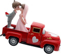 Alloy Retro Car Decors Antique Truck Model with Couple Figurines for Weddings Party Centerpieces and Home Shelf Display Couple Figurine Home Decors