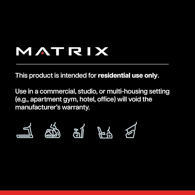 Matrix Fitness A30 Ascent Elliptical with XIR | 16" Touchscreen (WiFi+BT+HDMI) | Low Impact Workouts, Full Body Cardio | Space Saving Compact Design, Suspension Elliptical with Adjustable Incline