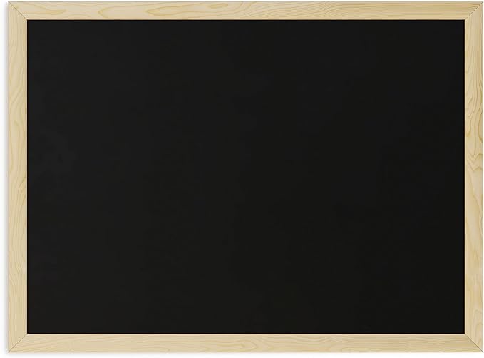 U Brands Chalkboard, 18" x 24" Inches, Light Birch Wood Frame (310U00-01)