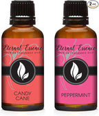 Eternal Essence Oils 2 Pack 30ml Premium Fragrance Oil - Candy Cane & Peppermint - for Candle, Soap Making, Aromatherapy, Diffusers, Home Care, & Humidifiers