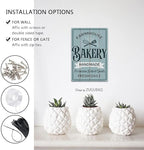 Funny Kitchen Signs Decor-Kitchen Farmhouse Decor-Personalized Kitchen Metal Sign-Retro Kitchen Counter Accessories-12x8 Inch Hanging Plaque Home Wall Decorations-Farmhouse Bakery