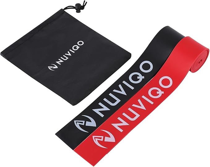 Muscle Floss Bands (Pack of 2) - Compression Bands - Mobility and Recovery Bands for Improving Movement, Increasing Circulation & Reducing Soreness