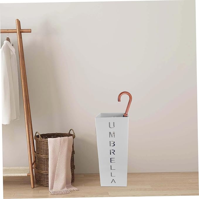 Metal Umbrella Bucket Stand Long Umbrella Storage Rack Home Decorative Holder
