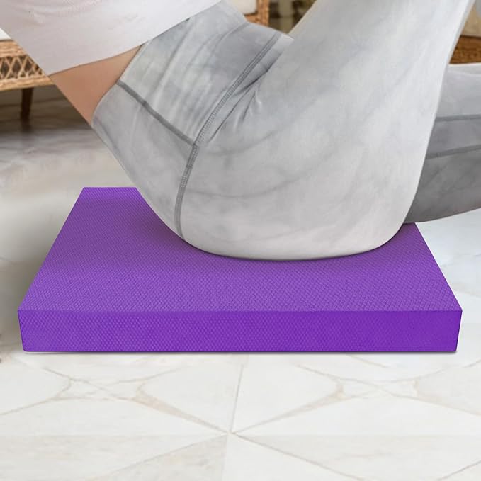 Stability Pad - 50x40cm Soft Thick Stability Mat - Balance Cushion Foam Pads for Exercise | for Women Men Home Gym Floor Yoga Workout Physical Training Stretching