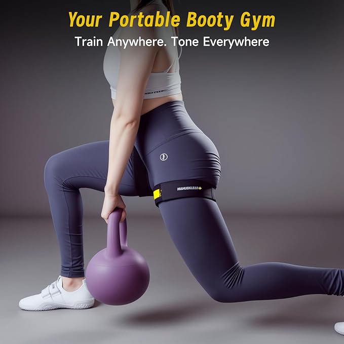 MANUEKLEAR Blood Flow Restriction Bands for Women Glutes Leg, Booty Bands for Women Butt Lift, BFR Occlusion Thigh Bands for Workout Squat Hip Building