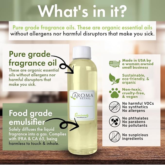 Aroma Retail Fragrance Oil Refill for Scent Machine Aroma Diffuser (4 fl oz, Eucalyptus Forest)