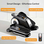 NEWBULIG Under Desk Elliptical Machine, Ellipse Leg Exerciser As Seen On TV with Remote Control, 12 Adjustable Speeds, Forward & Reverse, Mini Ellipse Leg Trainer for Home & Office
