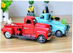 ABOOFAN Vintage Handmade Iron Car Model Retro Metal Desktop Ornament Red Decorative Toy for Decor Unique Craftsmanship for Car Enthusiasts
