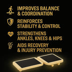 ANKR Ankle Balance Board | Stability Trainer for Ankle Strength, Mobility & Sprain Recovery | Non-Slip Wobble Board for Plantar Fasciitis Relief, Physical Therapy & Injury Prevention